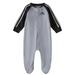 Adidas One Pieces | Adidas Baby Girls And Baby Boys Long Sleeve Microfleece Coverall 6 Months | Color: Black/Gray | Size: 6mb