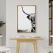 IDEA4WALL Black Shetland Cow Minimal On Canvas Photograph Canvas in White | 36 H x 24 W x 1.5 D in | Wayfair FCV-K5-2304-2-M353-B.WD-24x36