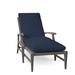 Summer Classics Croquet Aluminum 78.38" Long Reclining Single Chaise w/ Cushions Metal in Gray | Outdoor Furniture | Wayfair 333331+C0144222W4222