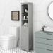 Winston Porter Orral 14.82" Wide Storage Cabinet Plastic in Gray | 37.05 H x 14.82 W x 7.21 D in | Wayfair A694C19A5E7544A5BE298E3B17EBFC8F