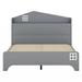 Gracie Oaks Nedka Bed in Gray | 44.6 H x 81.9 W x 55.8 D in | Wayfair 39112B7DCEEA47DEB51EE4C4B9F400AC