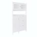 Red Barrel Studio® Pantalion Accent Cabinet Wood in White | 82 H x 39.2 W x 7 D in | Wayfair A9D22DBF630C4FA3AD4E1171450B2854