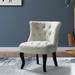 Side Chair - Red Barrel Studio® Polya 25.1" Wide Velvet Side Chair Velvet in Brown/White | 30.3 H x 25.1 W x 26.7 D in | Wayfair