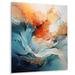 Latitude Run® Teal Orange Bold Abstract Flow Collage II - Abstract Collages Metal Wall Art Metal in Blue/Orange | 20 H x 12 W x 1 D in | Wayfair