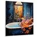 Winston Porter Floral Laundry II - Laundry Metal Wall Decor Metal in Blue/Green/Orange | 32 H x 16 W x 1 D in | Wayfair