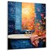 Winston Porter Floral Laundry I - Laundry Metal Wall Art Metal in Blue/Green/Orange | 20 H x 12 W x 1 D in | Wayfair