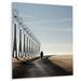 Gracie Oaks Wind Turbines Track Minimalist Motion I - Wind Turbines Metal Wall Art Living Room Metal | 32 H x 24 W x 1 D in | Wayfair