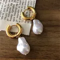 HUANZBottles-Boucles d'oreilles baroques irrégulières pour femmes et filles boucles d'oreilles