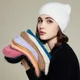 VISROVER-Chapeau d'Hiver en Fourrure de Lapin pour Femme 10 Couleurs Unies Cheveux Longs Bonnet