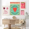 LOVE You're My Perfect Match Anime Posters Sticker mural de paupières collant pour salon