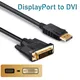 HDmatters-Câble vidéo DisplayPort vers DVI moniteur DP vers DVI entrée vers DVI sortie