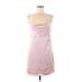 Forever 21 Casual Dress - Mini: Pink Solid Dresses - Women's Size Medium