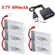 3 7 V 400mAh Lipo Batterie Für X4 H107 H31 KY101 E33C E33 U816A V252 H6C RC Quadcopter Drone