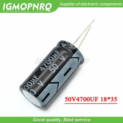2PCS 50V4700UF 18*35mm 4700UF 50V 18*35 Aluminium-elektrolytkondensator Image