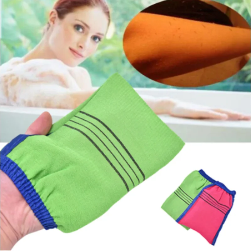1PC Doppelseitiges Handtuch Koreanische Peeling Bad Waschlappen Körper Peeling Dusche Handtuch Für Erwachsene Grob Korn Handtuch bad Versorgung Image