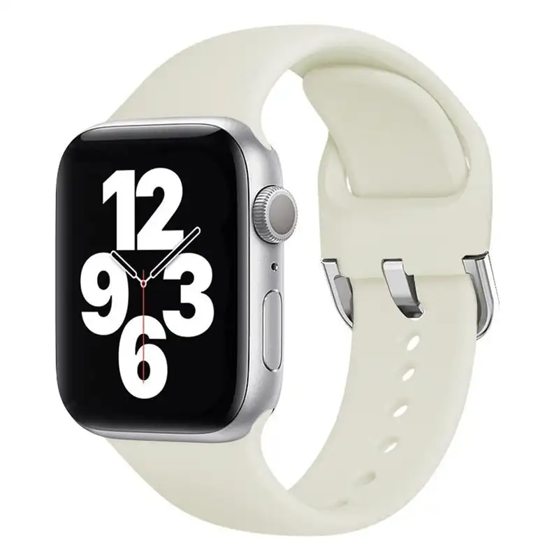 Silikonarmband für Apple Watch Band 44 mm 45 mm 49 mm 40 mm 41 mm 42 mm Armband Smartwatch Armband iWatch Serie 3 5 SE 6 7 8 Ultra Image