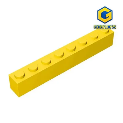 Gobricks GDS-536 Ziegel 1x8 kompatibel mit lego 3008 stücke von kinder spielzeug Bausteine Image