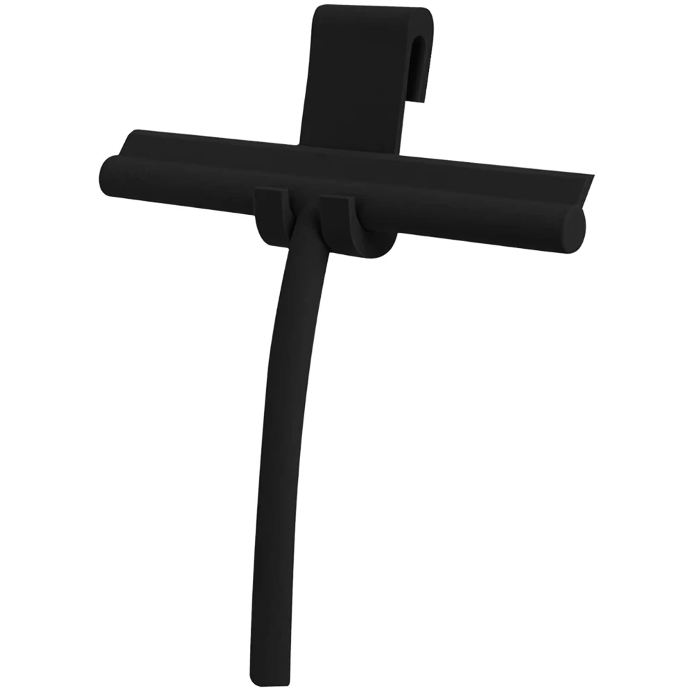 Duschabzieher für Glastüren, Duschwandschaber, Reiniger mit Silikonhalter, Badezimmerspiegel, Wischer, Schaber, Glasreinigung Image