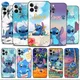 Für iPhone 14 xs 8 14 xr plus 11x13 12 Pro Max Semini Smartphone-Abdeckung Disney Stitch grüne