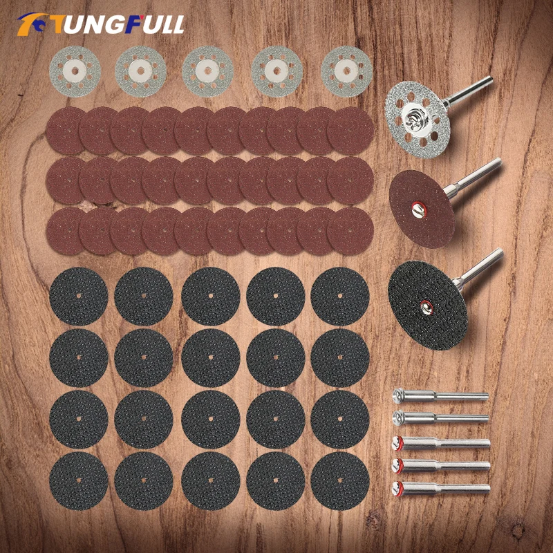 Trennscheiben für Dremel Zubehör Mini Bohrer Schleifscheibe Gravur Werkzeug Köpfe Mini Kreissägeblatt Set Image