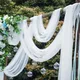 10m Hochzeit Dekoration Tüll Rolle Kristall Organza Sheer Stoff Für Geburtstag Partei Hintergrund