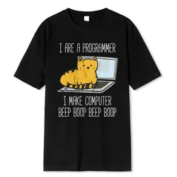 Ich bin Programmierer Ich mache Computer Beep Boop Beep Boop männlich T-Shirt Mode druck T-Shirt