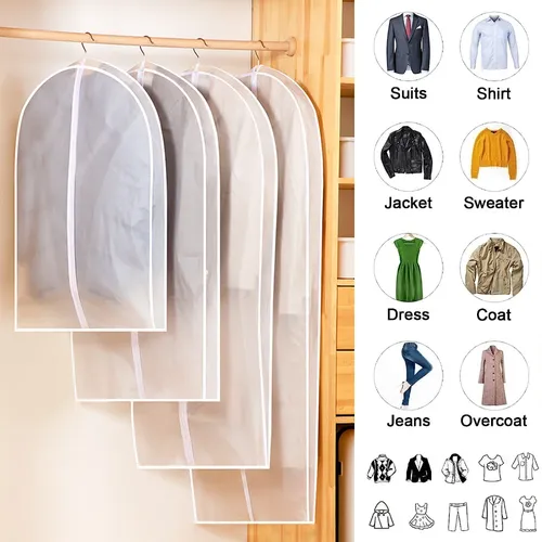 Kleidung Staubs chutz Kunststoff wasserdichte transparente Kleidung umfasst Home Aufbewahrung tasche