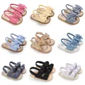 0-18m estate neonata sandali neonato farfalla fondo piatto scarpe in sughero in una varietà di