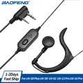 Baofeng PTT Microfono cuffia Walkie Talkie Auricolare per UV-5R BF-888S UV 13 17 21 Pro 5RH CB Radio bidirezionale