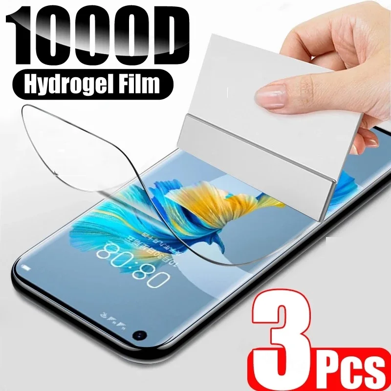 3 Stück Hydrogelfolie für Huawei Nova 10 9 SE 11 Pro 8i Y71 Y61 Y90 Y70 Nicht Glas Displayschutzfolie Image