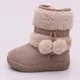 Mädchen Schneeschuhe 2023 Winter bequeme dicke warme Kinder Stiefel Lobbing Ball dicke Kinder Herbst