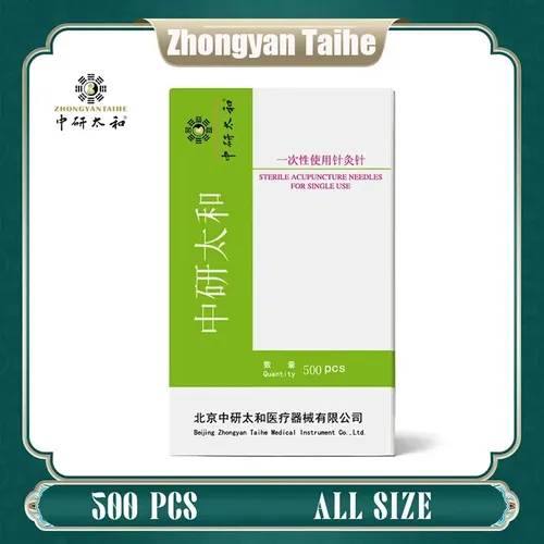 Zhong yan taihe 500 pcs Akupunktur nadel mit Schlauch aller Größen Akupunktur Einweg sterile