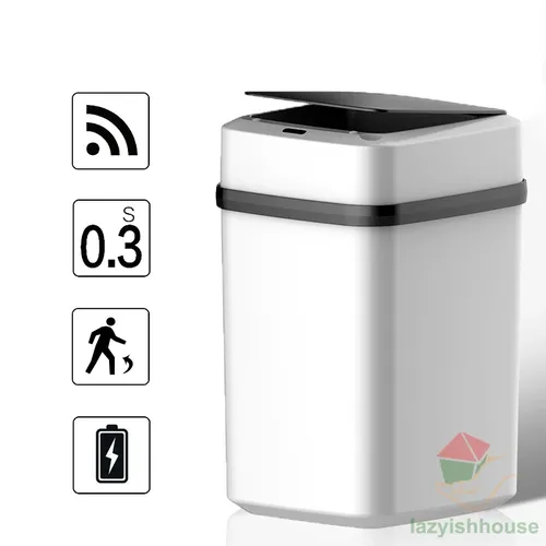 Küche Mülleimer 15l Bad Touch Mülleimer in der Toilette Smart Mülleimer Mülleimer Mülleimer Smart