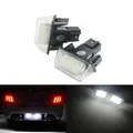 ANGRONG Canbus LED numero di licenza luci lampadine per Peugeot 206 207 307 308 406 407 citroello C3