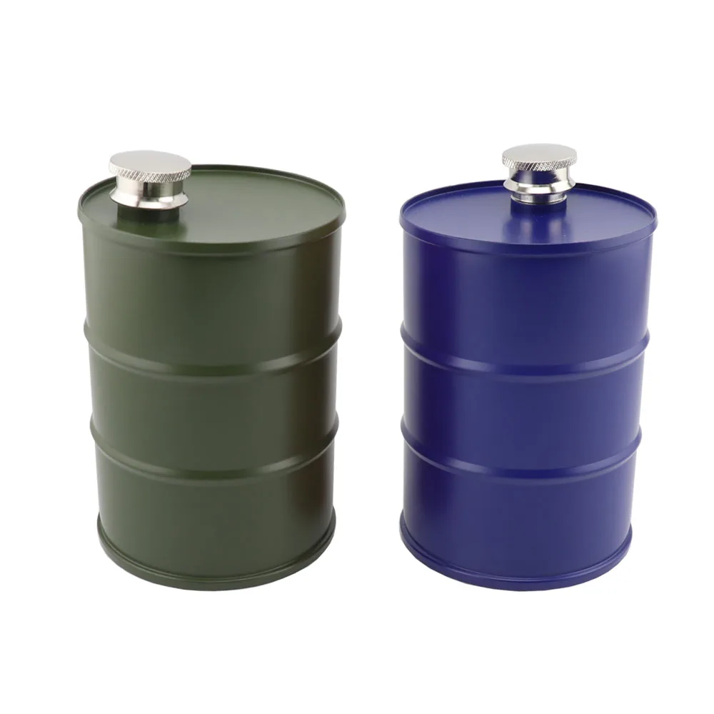 25 Unzen Alkohol Alkohol Flachmann Wodka Öl Fässer Whisky Flagon Fassform Whisky Krug Tragbarer Edelstahl 304 Image