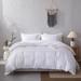 Wholelinens Cotton Sateen 500 TC Hotel Stitch Duvet Cover Set, Herringbone Pattern