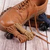 1 Paar runde Schnürsenkel, wachsen, wasserdichte Baumwoll-Schnürsenkel, verwendet für Martin-Stiefel, lässige Lederschuhe, Unisex, 120 cm Schnürsenkel