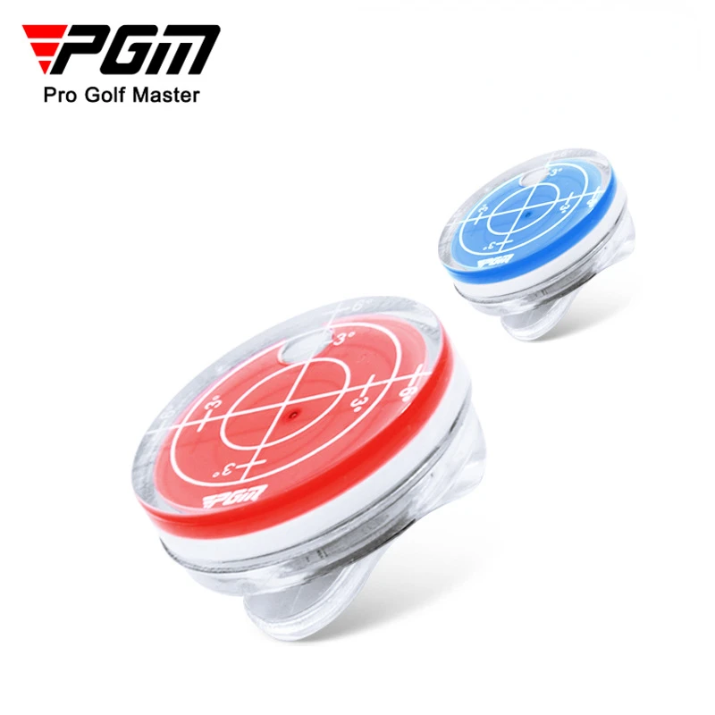 PGM Golf Level Function Marks Magnetischer Kappenclip Golfballmarker Rot und Blau MK011 Image