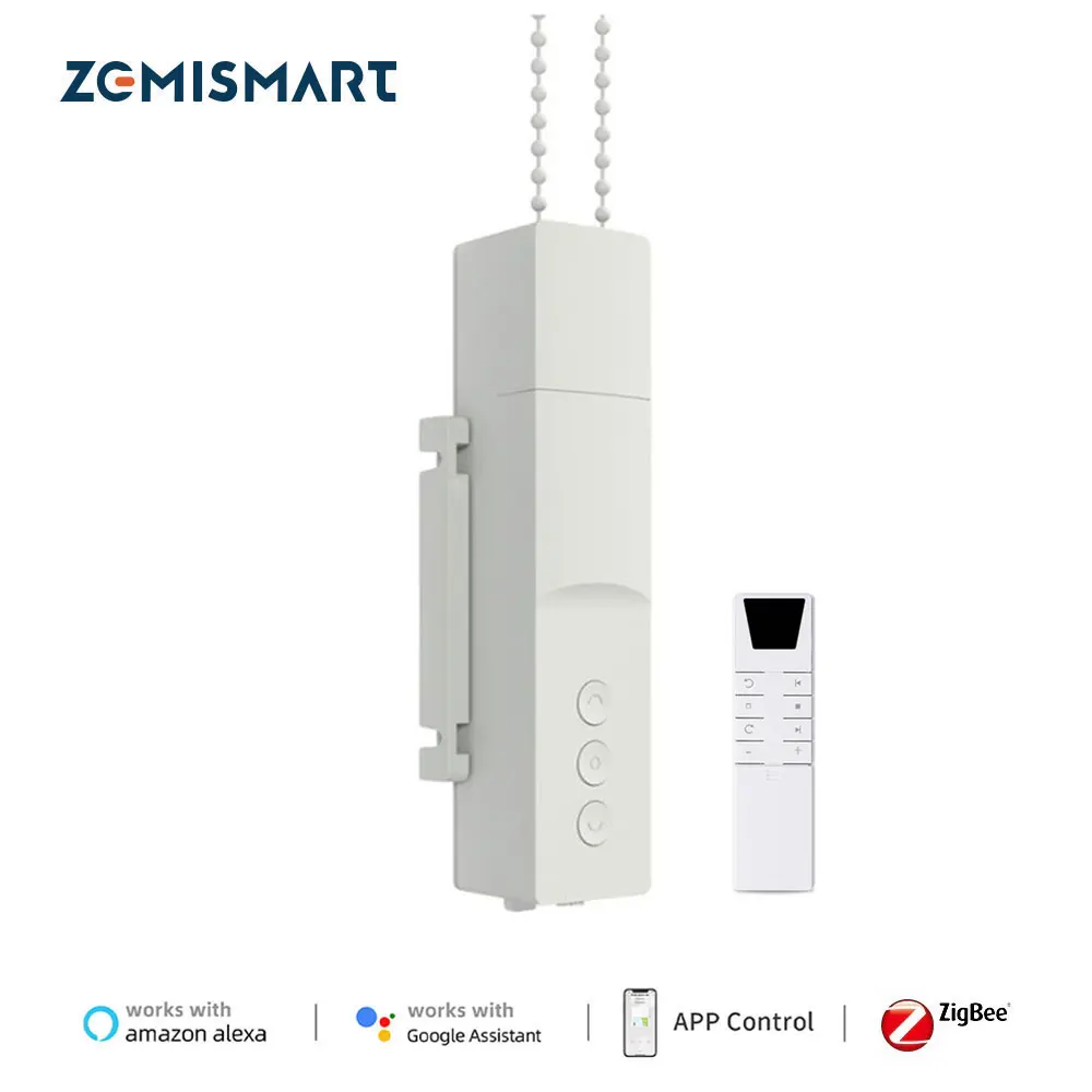 Zemismart Zigbee Smart Roller Shade Driver Elektrische Jalousien Motor Power By Battery Funktioniert mit Tuya Alexa Google Home Yandex Voice Image