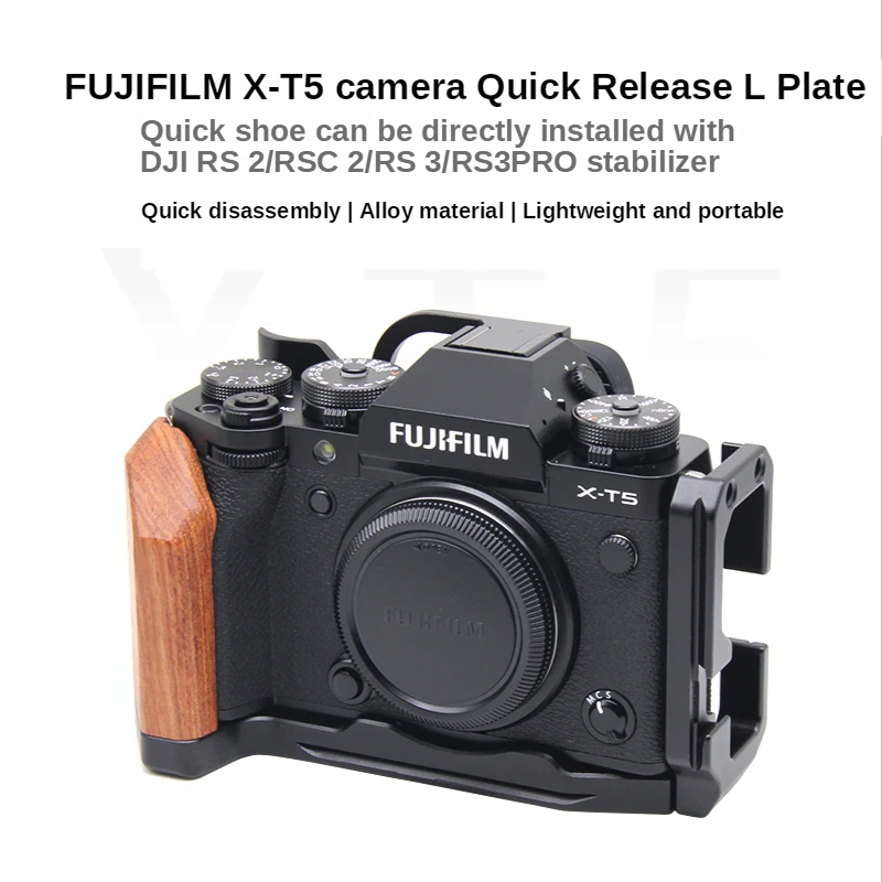 M-REMOTE fujifilm XT5 Quick Release L Platte Halterung Halter Hand Grip für FUJI XT5 grip Kamera für Arca Swiss Stativ Kopf Image