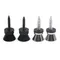2 stücke Gitarren gurt Lock Pins Peg Metall schwarz/silber für akustische E-Gitarre Ukulele Bass Universal von Gitarren zubehör