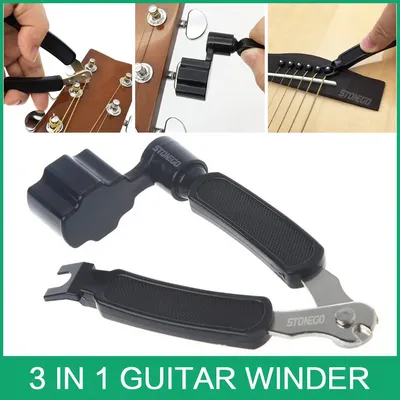 3 In 1 Gitarre String Wickler String Cutter Brücke Pin Puller Reparatur Werkzeug Gitarre Bass Ukulele Gitarre Zubehör Werkzeuge