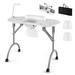 Folding Manicure Table Portable Nail Desk with Dust Collector LED Lamp