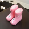 Nuovi stivali da pioggia per bambini per ragazze stivali da pioggia in gomma ragazzi neonate PVC