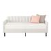 Upholstered Twin-size Daybed,Loveseat with Ribbed Tufted Backrest