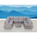 LSI Wicker/Rattan 6 - Person Seating Group with Cushions