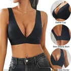 Reggiseno push up sexy a V profondo Bralette senza cuciture per le donne Reggiseni senza schienale Canotte imbottite Reggiseni da donna femminili Intimo Lingerie