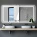 DSstyles Bathroom LED Mirror White/Warm White/warm Color Make-up Mirror Perfectly For Shaving Makeup (72x36 Inch)