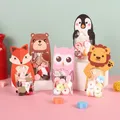 10 pezzi animali del fumetto sacchetti di caramelle sacchetti regalo di carta orso leone gufo volpe