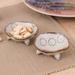 Zen Delights,'Pair of Handcrafted Classic Ceramic Bowls in Brown and Ivory'
